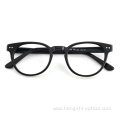 Black Thick Vintage Half Women Eyeglasses Optical Acetate Glasses Frames For Men